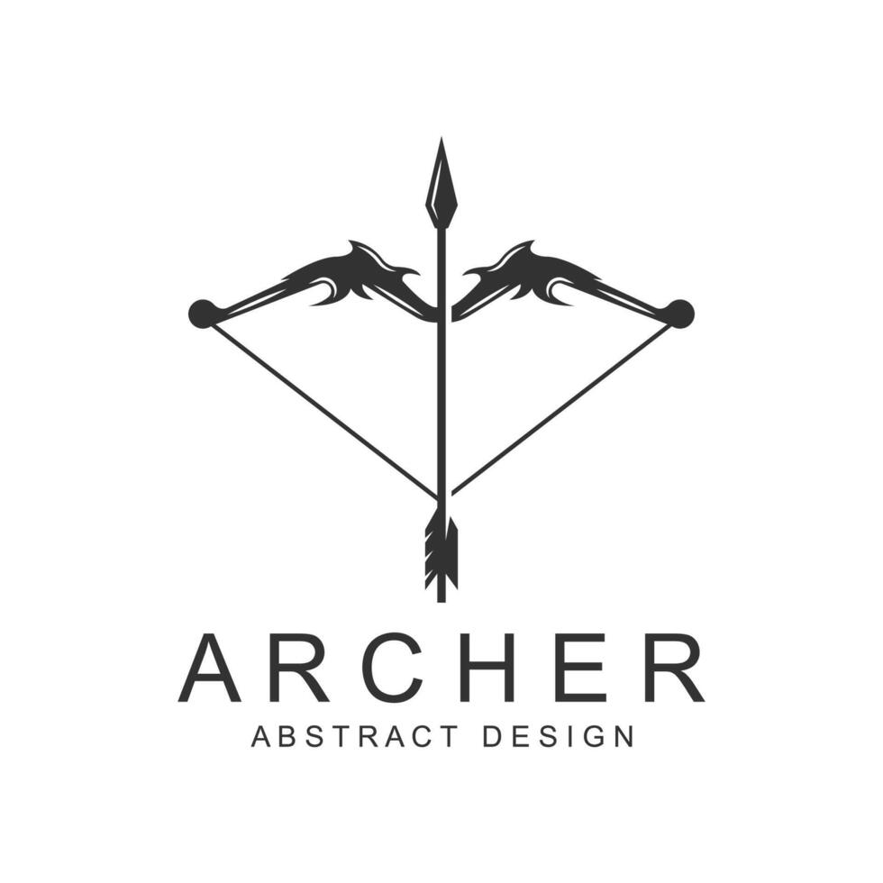 Archery Arrow logo vector