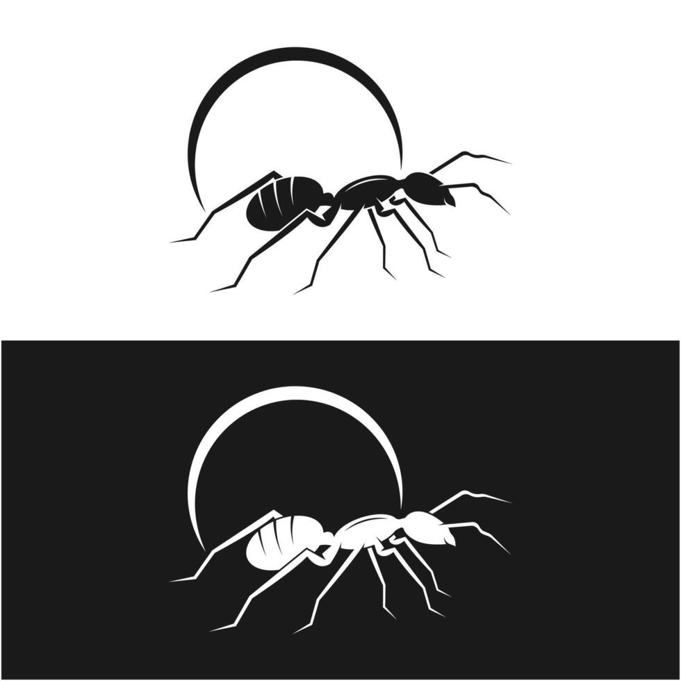 set of Ant logo illustration design vector