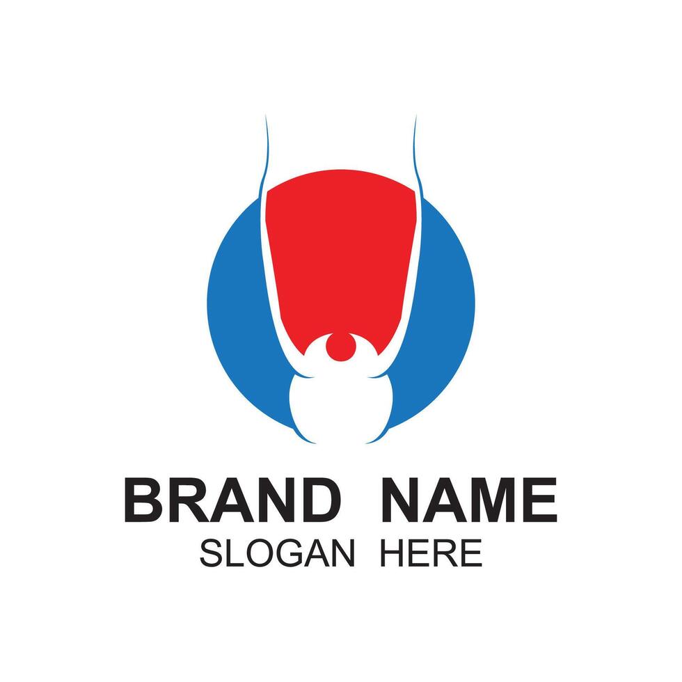 simple ant logo design vector