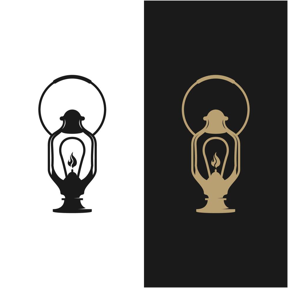 simple Lantern logo vector