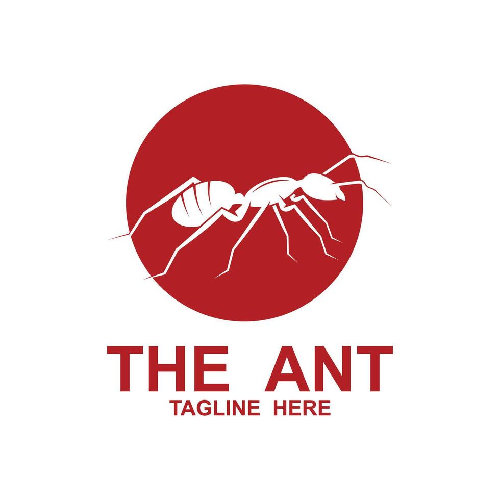 fire ant logo illustration design vector