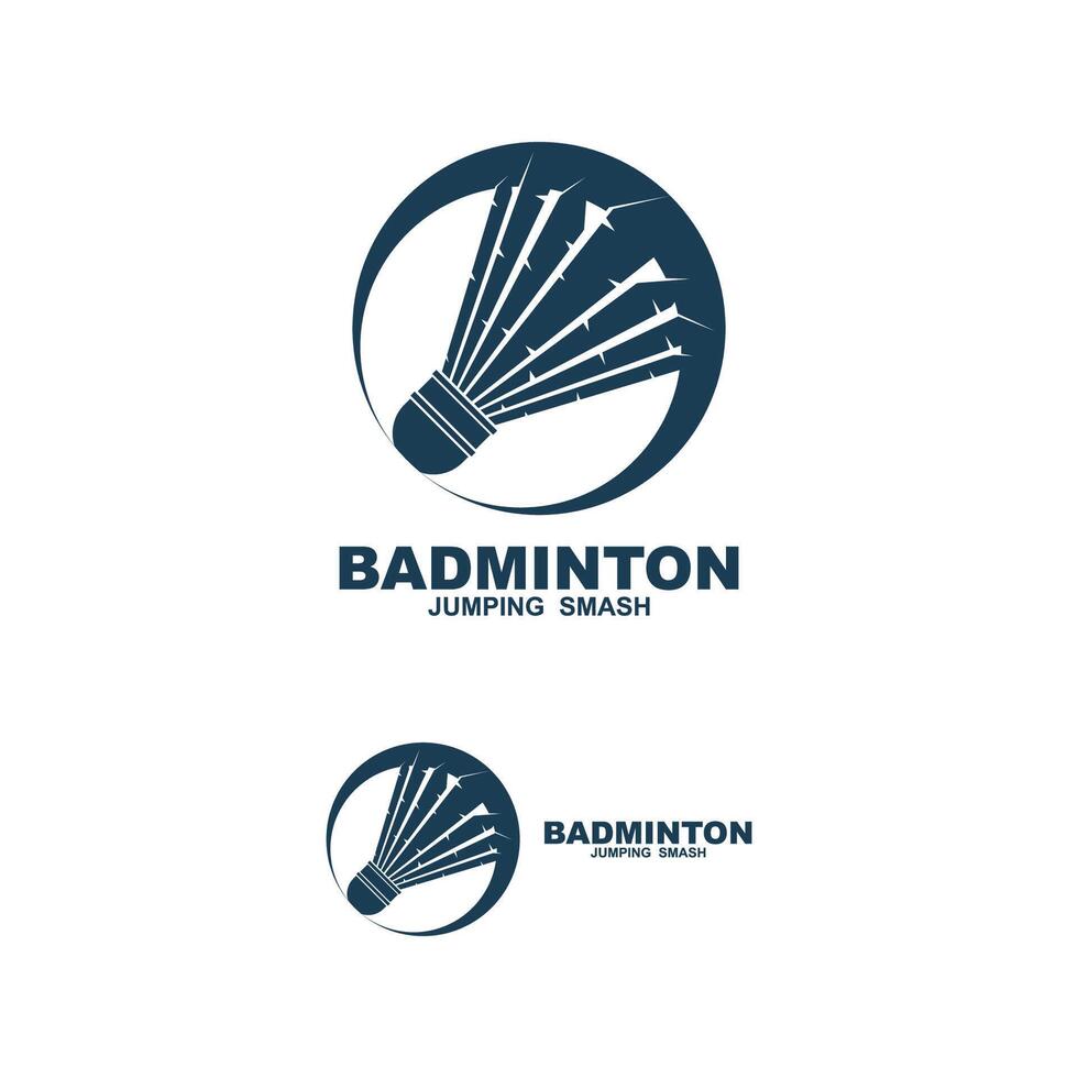 set of creative badmintion symbol design illustration vector