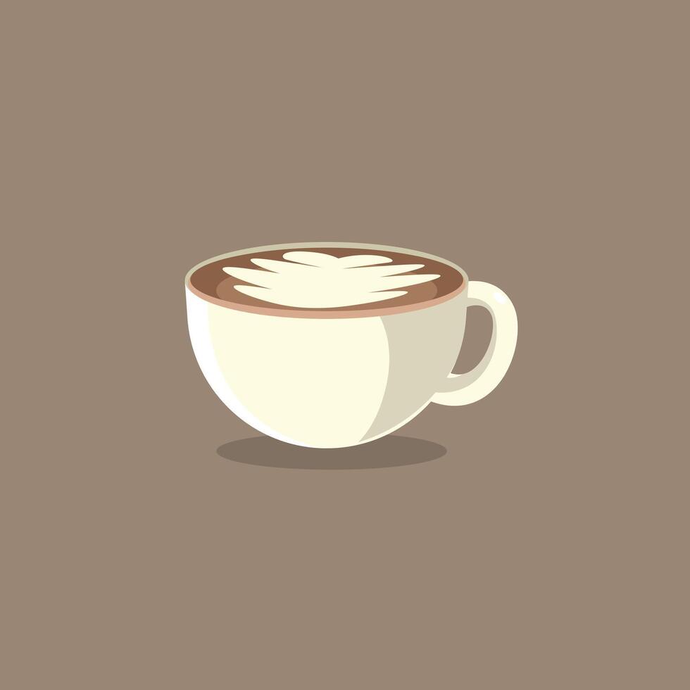 cup coffee latte design illustration vector