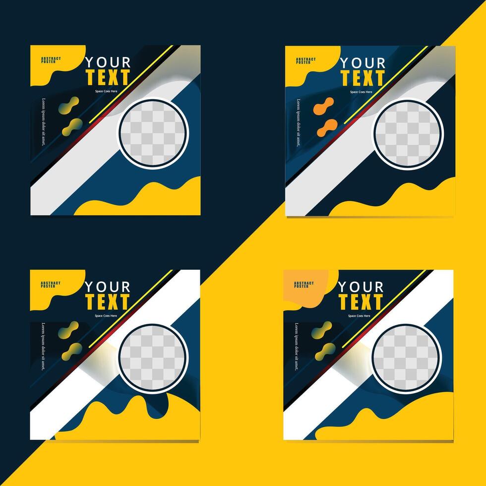 Sports style modern poster design with image space vector