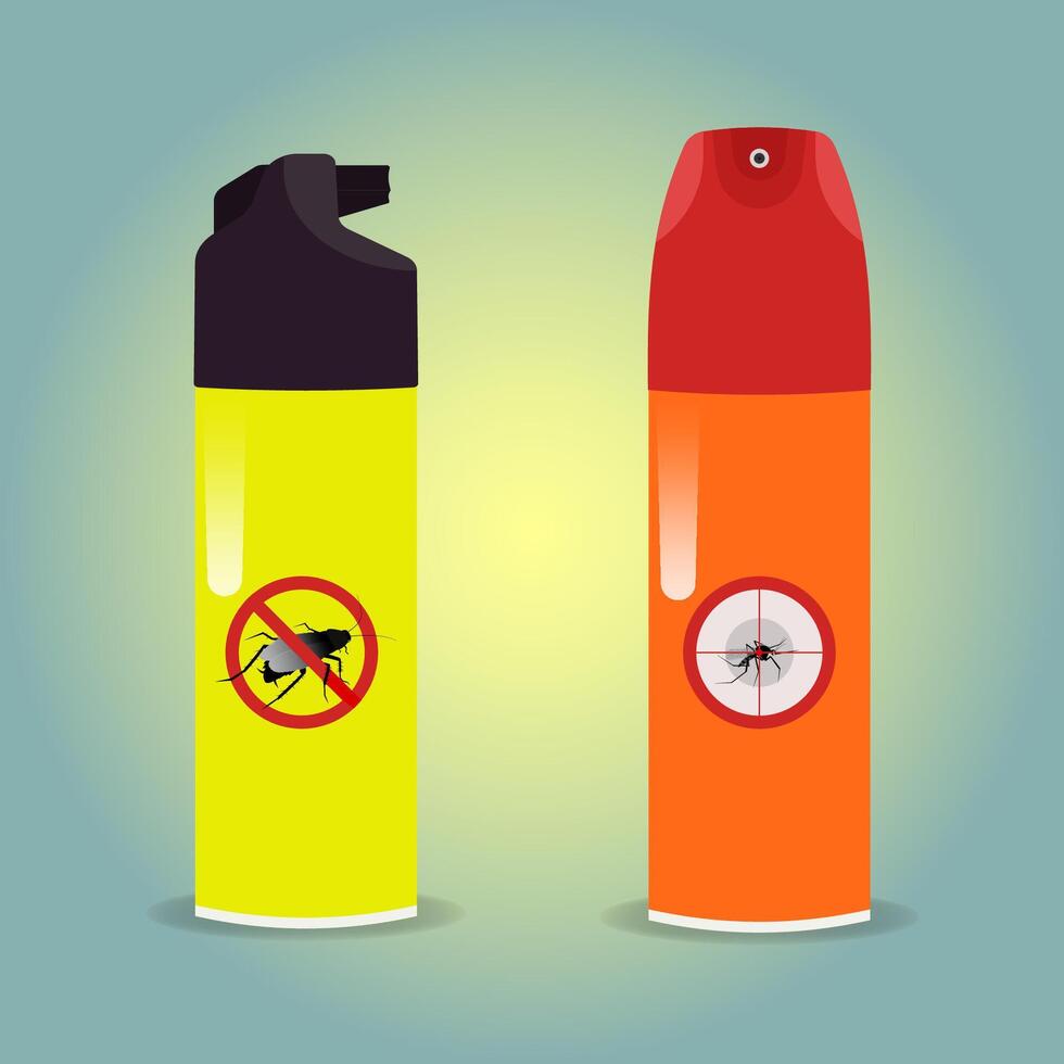 Insecticide spray design illustration vector