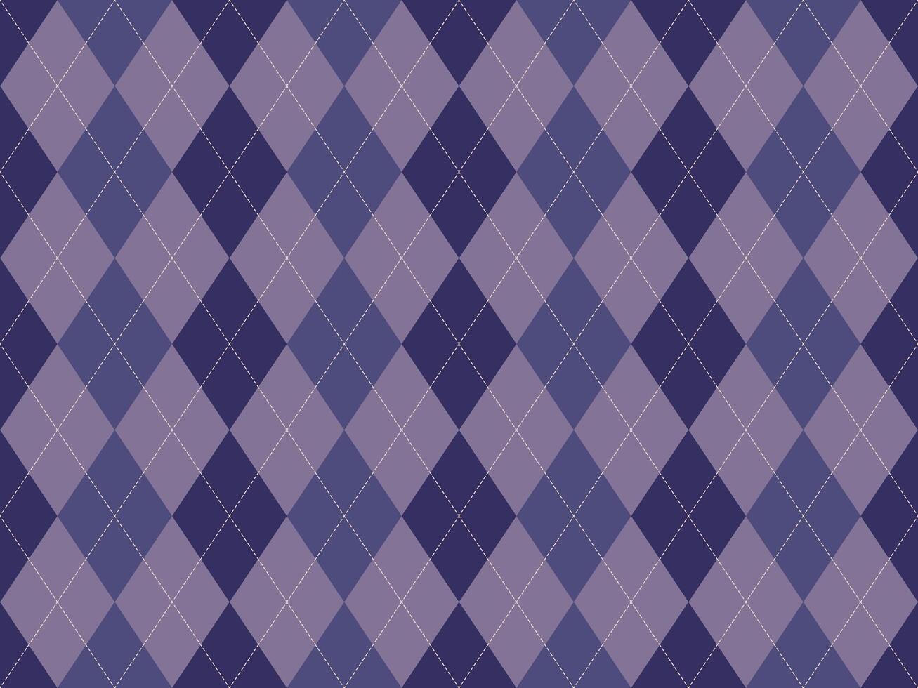 Elegant argyle pattern in muted purple tones. Perfect for backgrounds, textiles, or branding projects needing a sophisticated and timeless aesthetic. vector