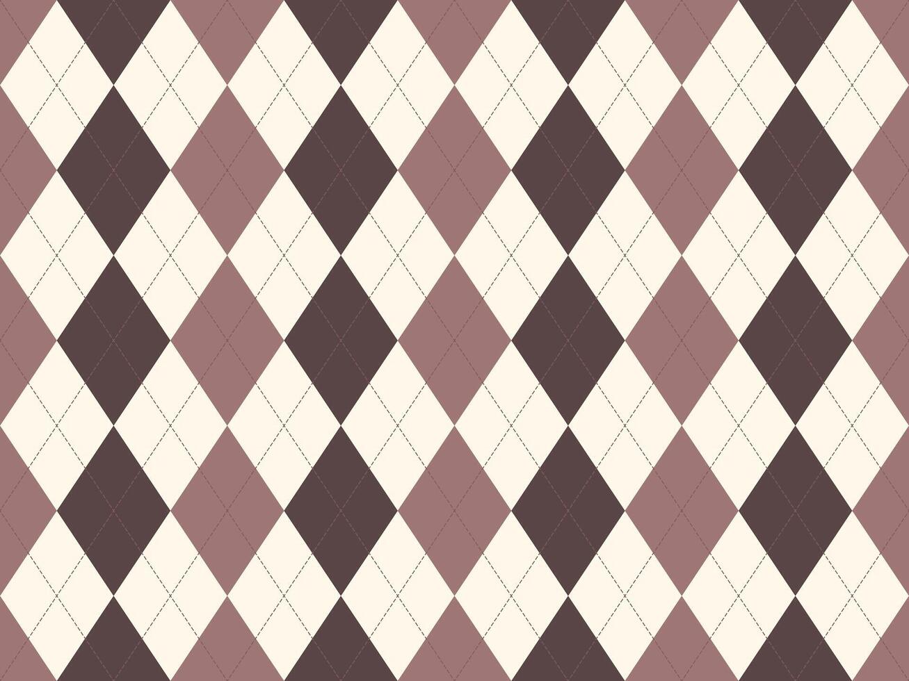 Elegant argyle pattern in muted mauve and brown tones. Perfect for backgrounds, textiles, or branding projects needing a sophisticated, classic feel. Subtle texture adds visual interest. vector