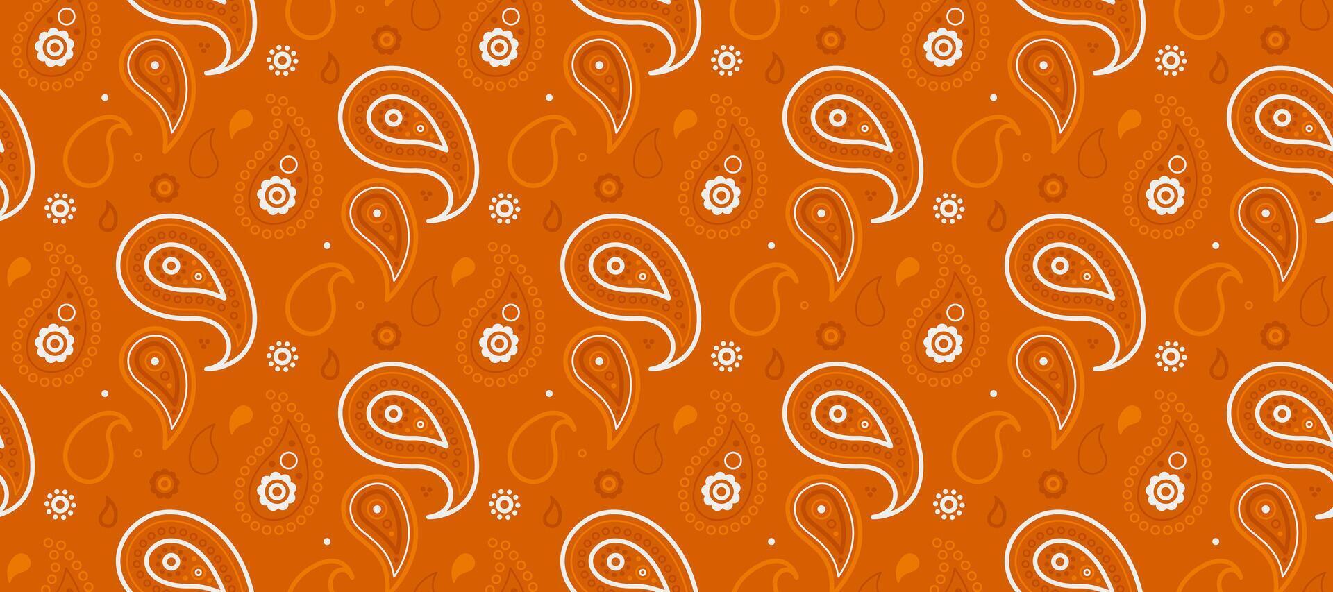 Image card on tissue bohemian. Shirt paisley as detailed traditional. Simple deco a rectangle textile. vector
