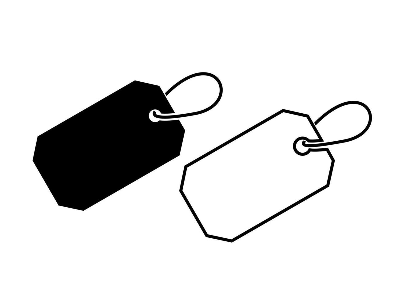 Sale price tag blank icon vector