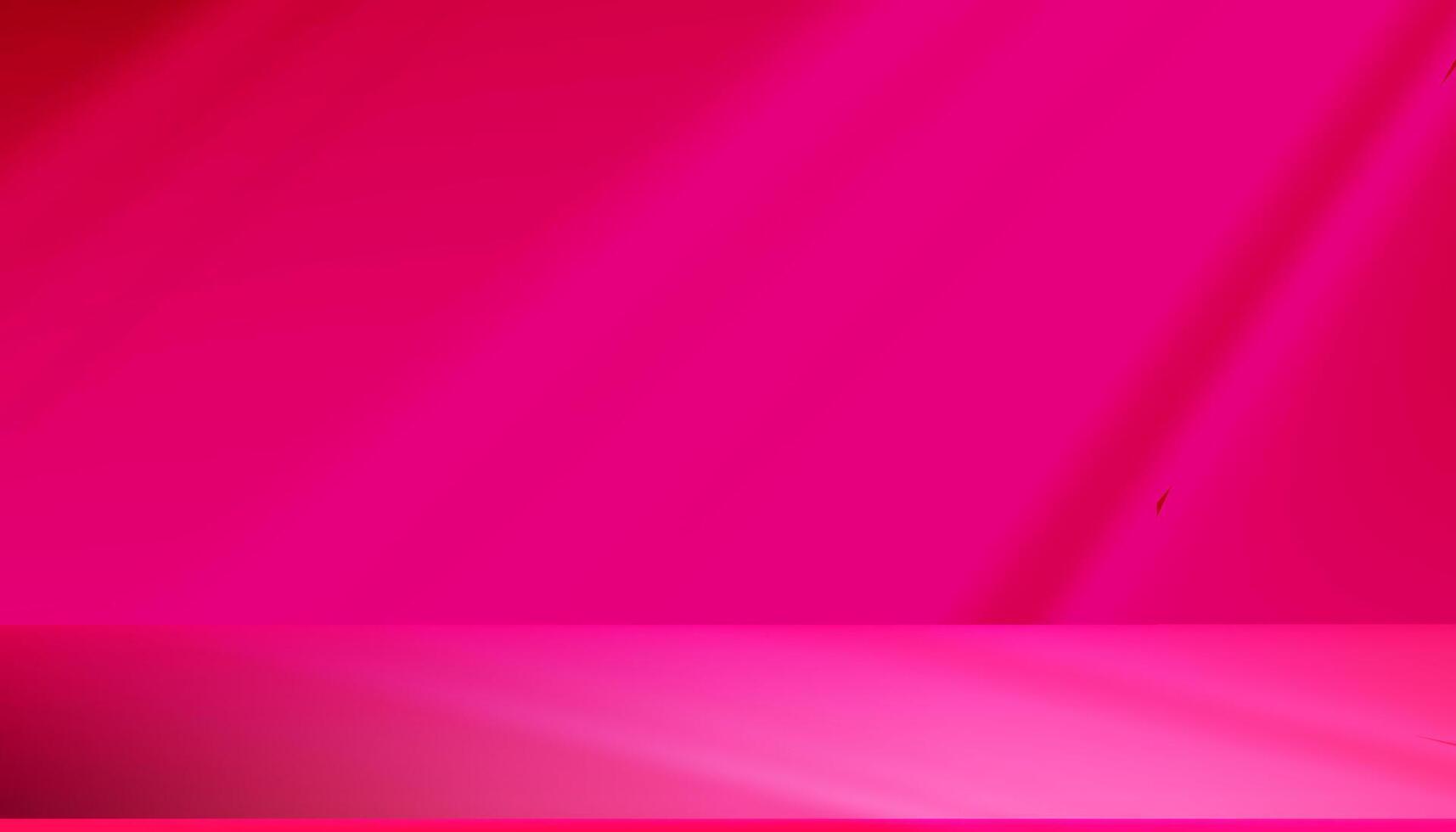 Pink fuchsia Background,Studio background of shadow, light on 3d podium for product design,Autumn Abstract background texture of window light effect on Hot pink wall and floor. for summer vector