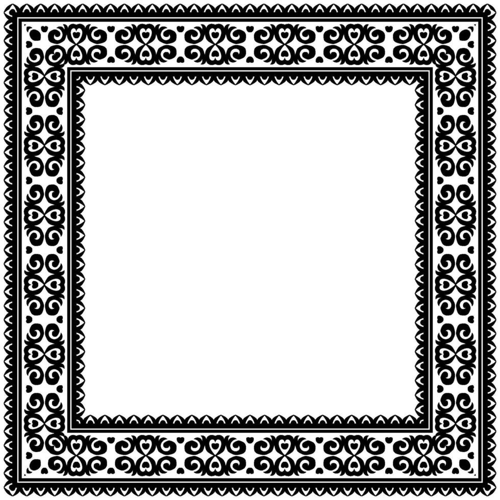 Classic Ornamental Frame Featuring a Vintage Ethnic Border. vector