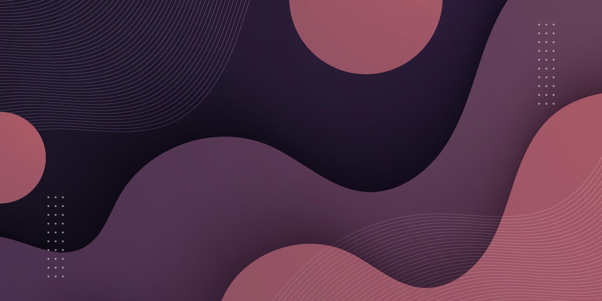 Abstract dark purple 3D wave background. Overlap papercut wave liquid fluid pattern. vector