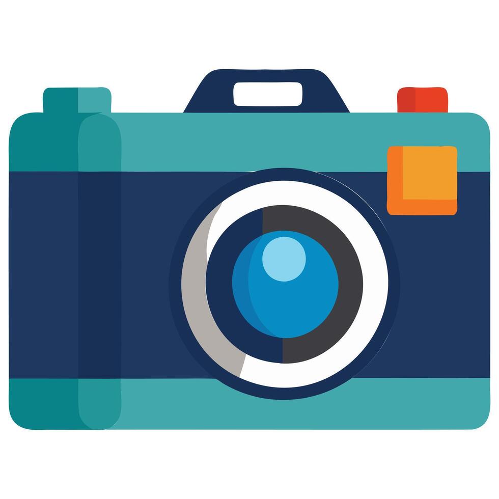 Stylized Camera Icon Design vector