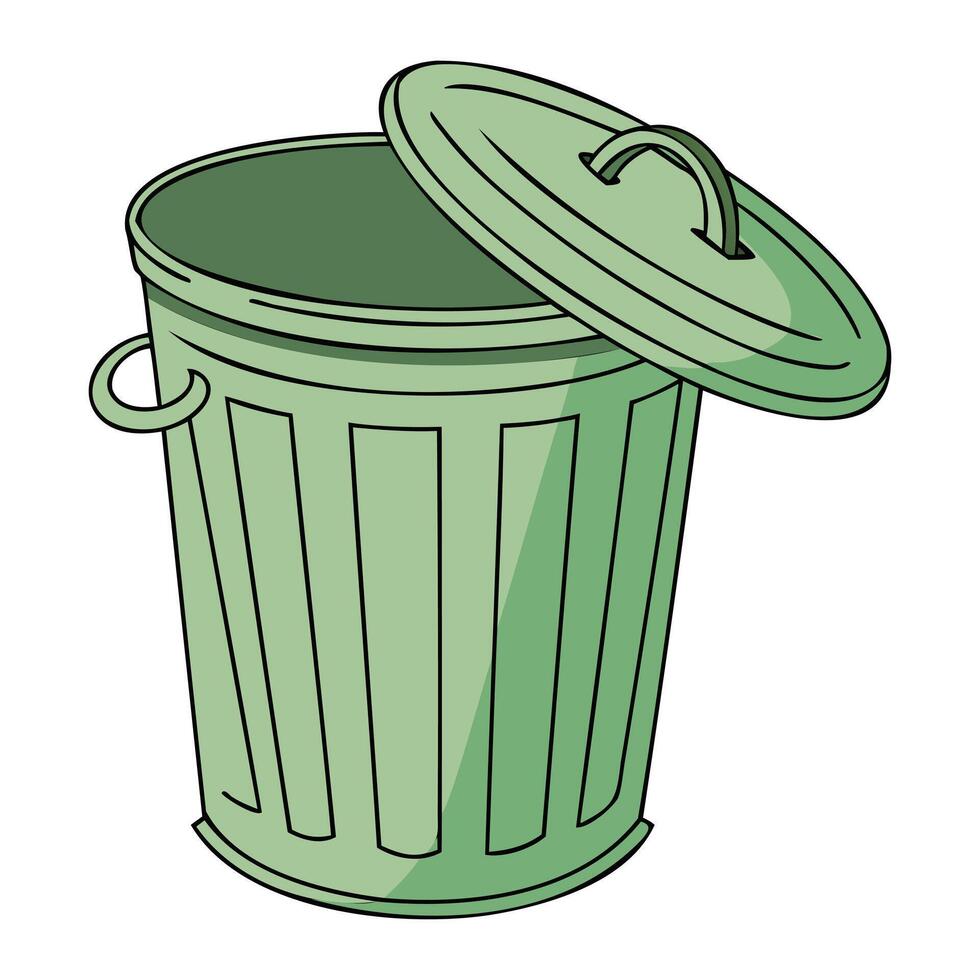 Modern Trash Bin Design vector