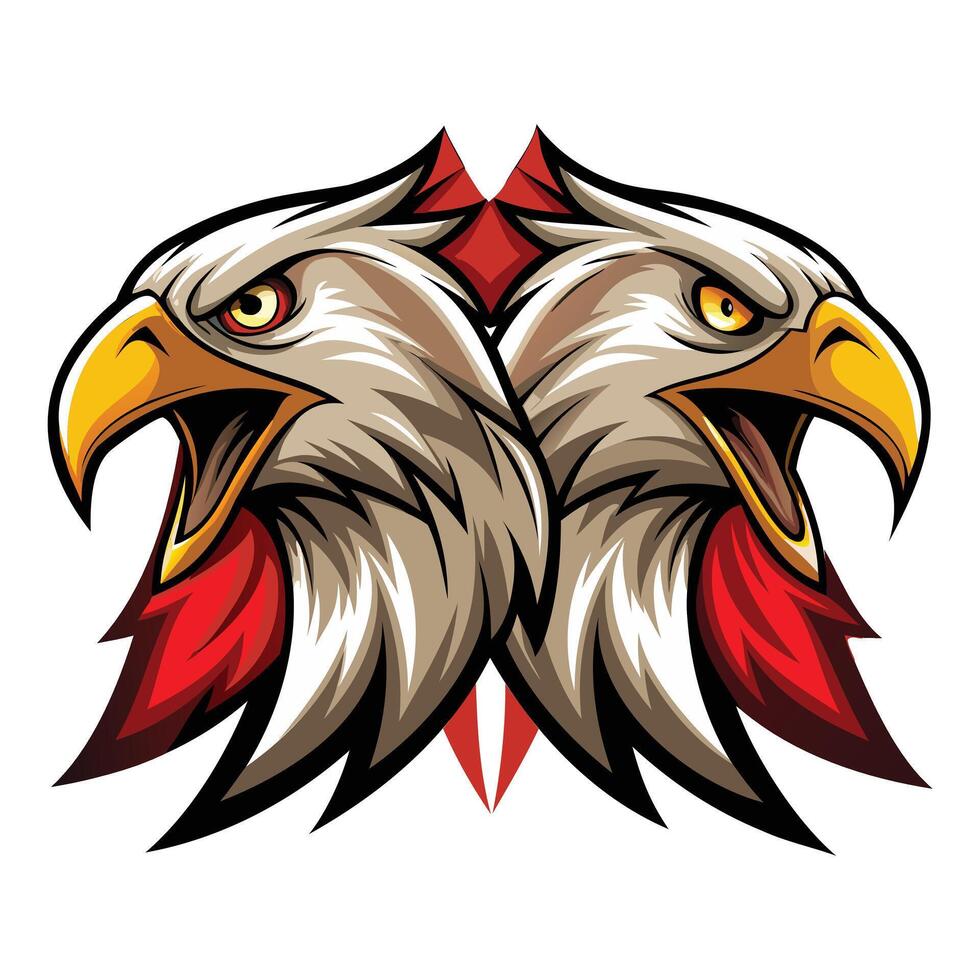 Bold and Powerful Eagle Head Graphic vector
