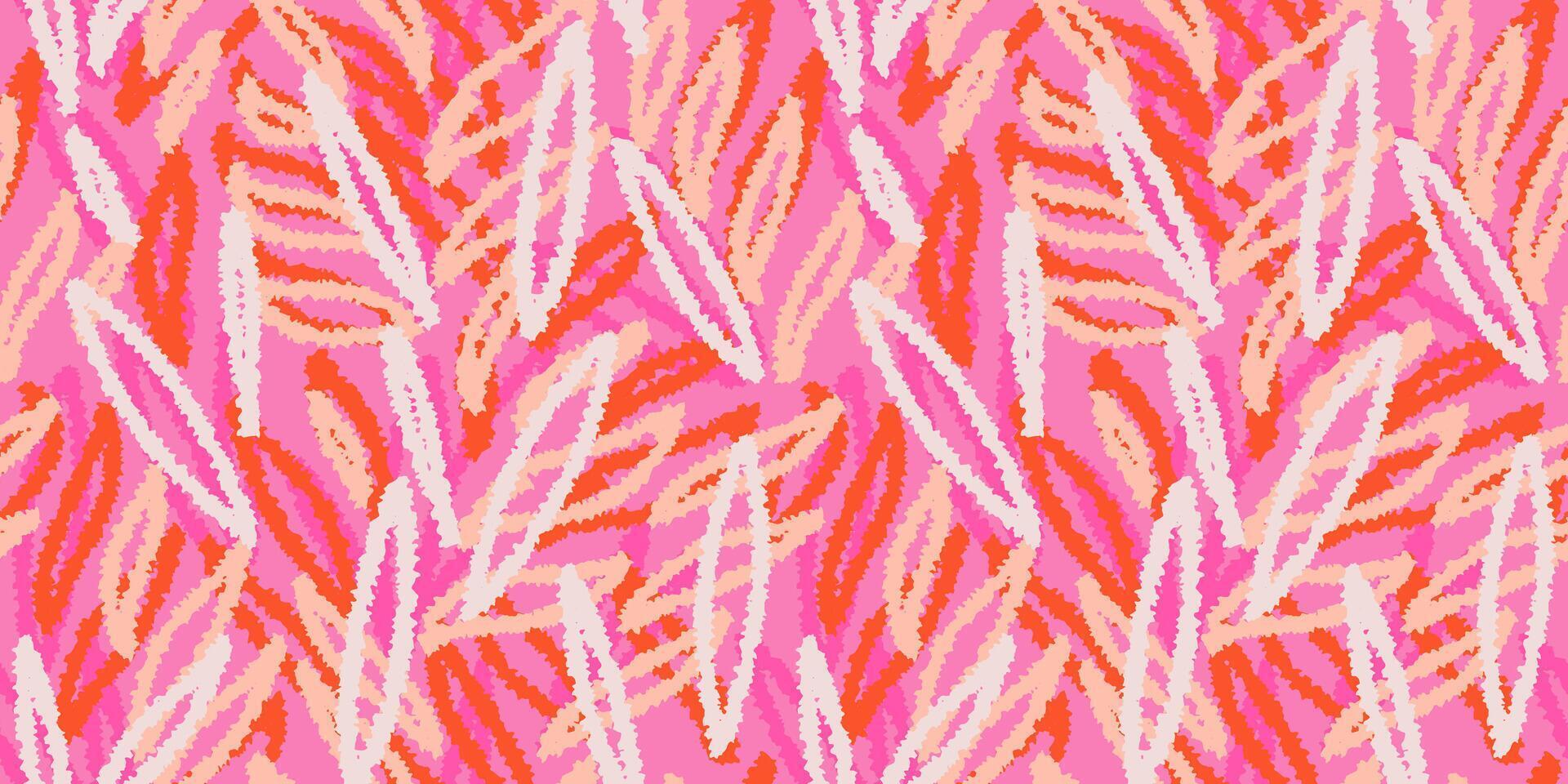 Abstract organic shapes pattern. hand drawn sketch. Colorful creative forms print on a dark background. Contemporary ornament. vector