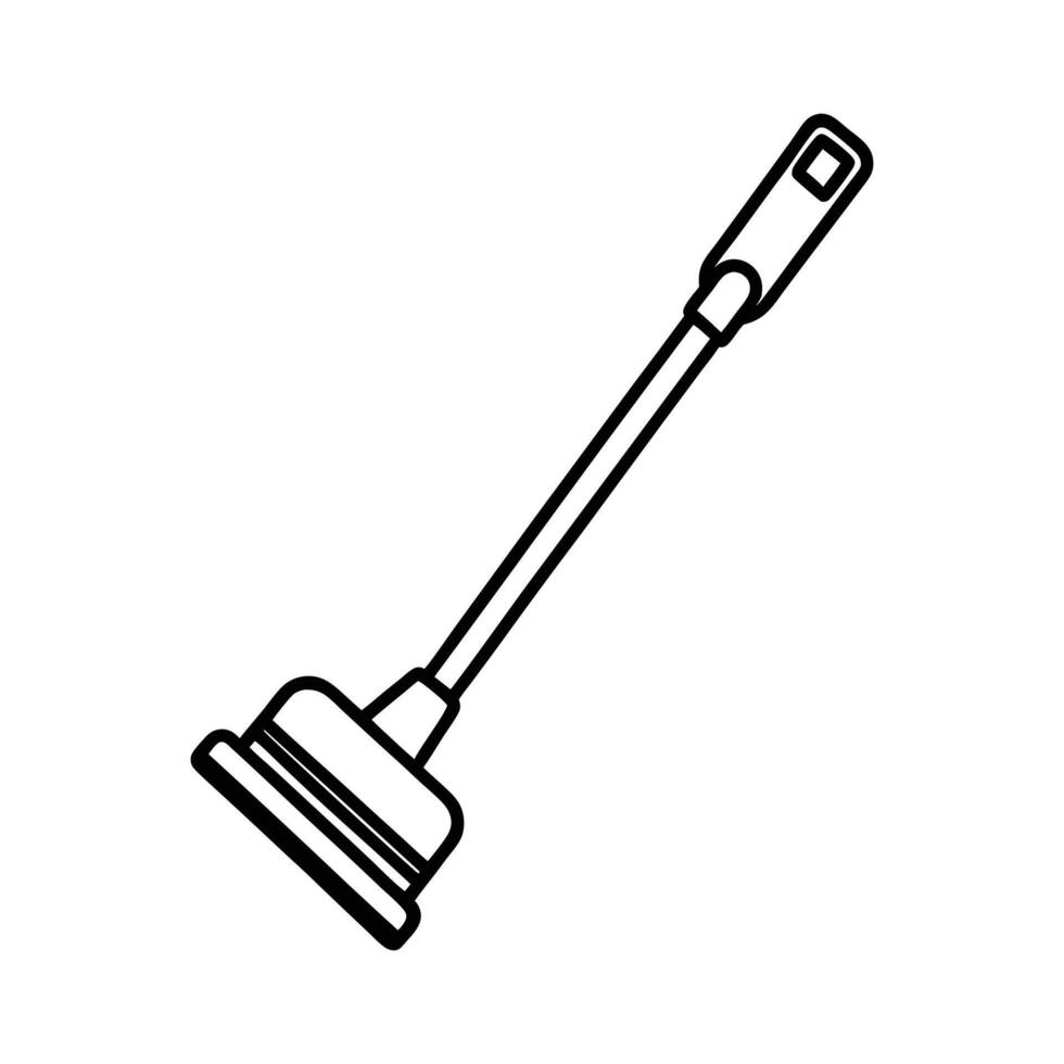 Broom Icon Simple Clean for Cleaning and Housekeeping vector