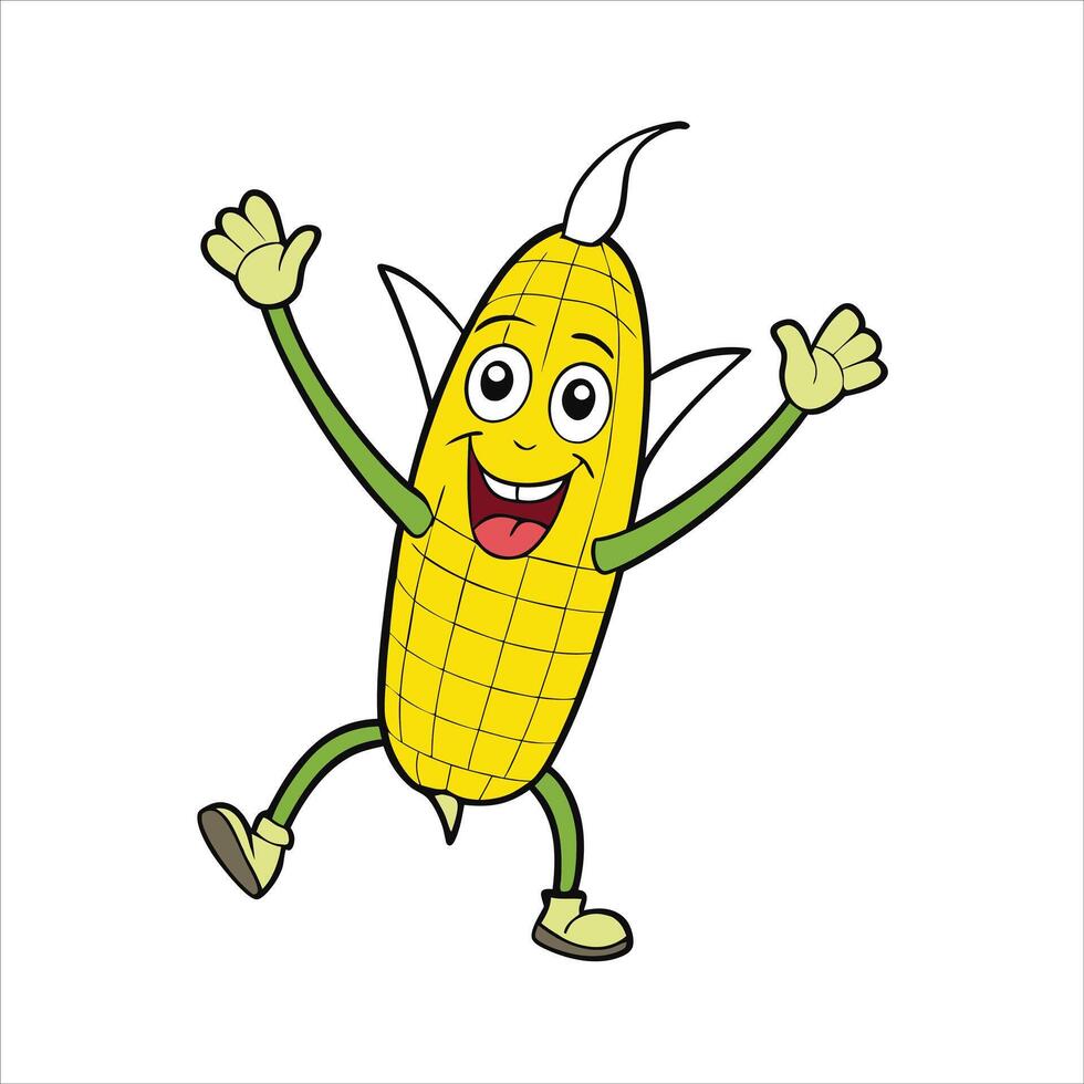 Sweet Corn Character vector