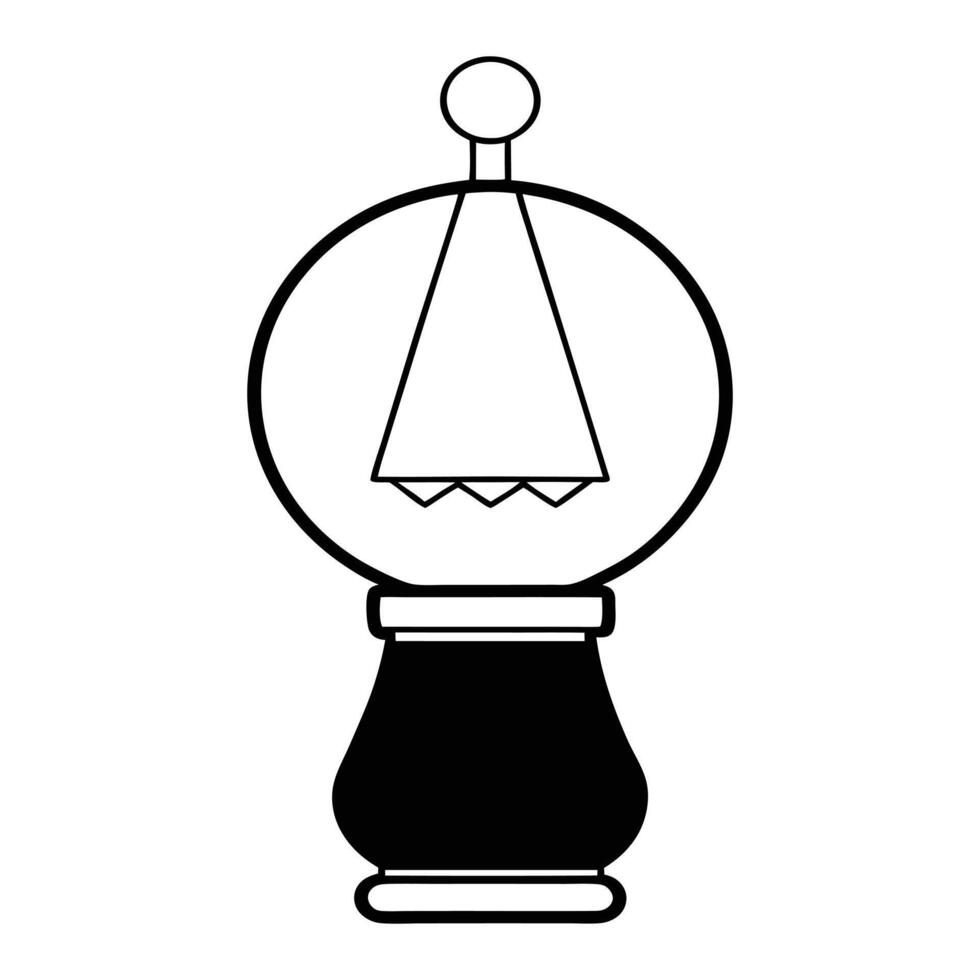touch sensitive night light vector
