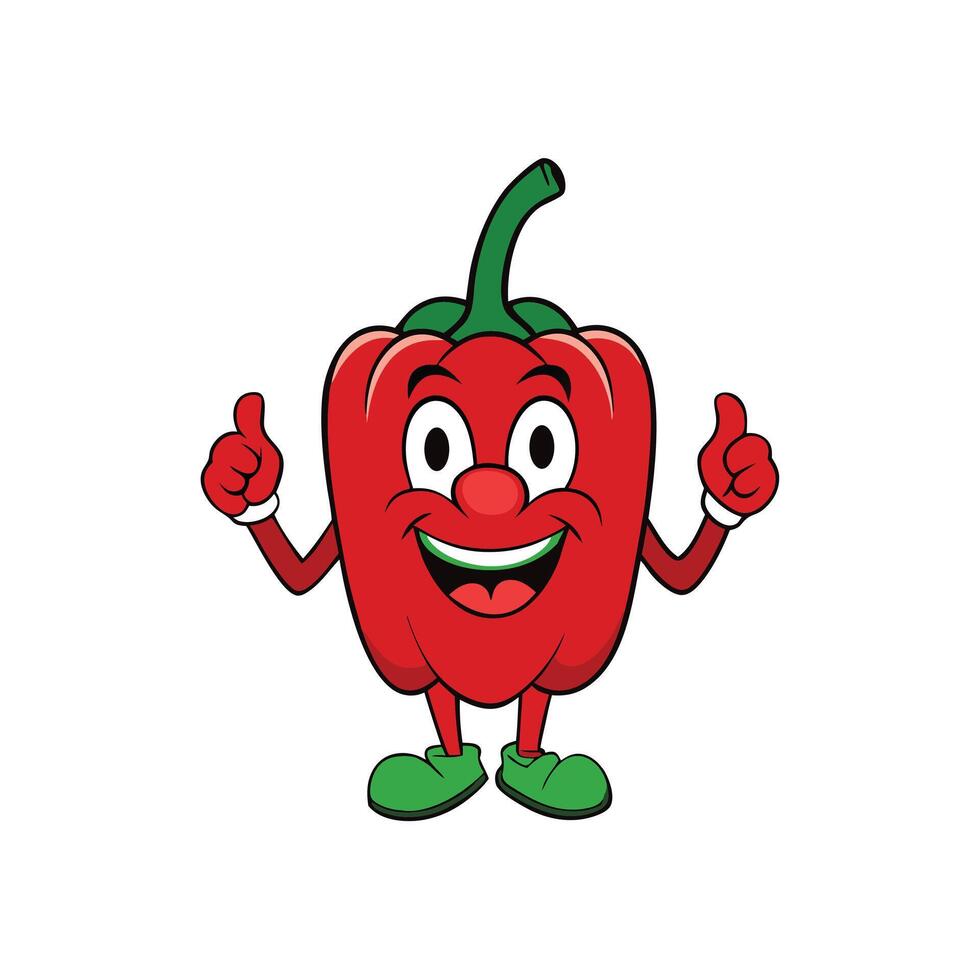 funny cartoon tomato vector