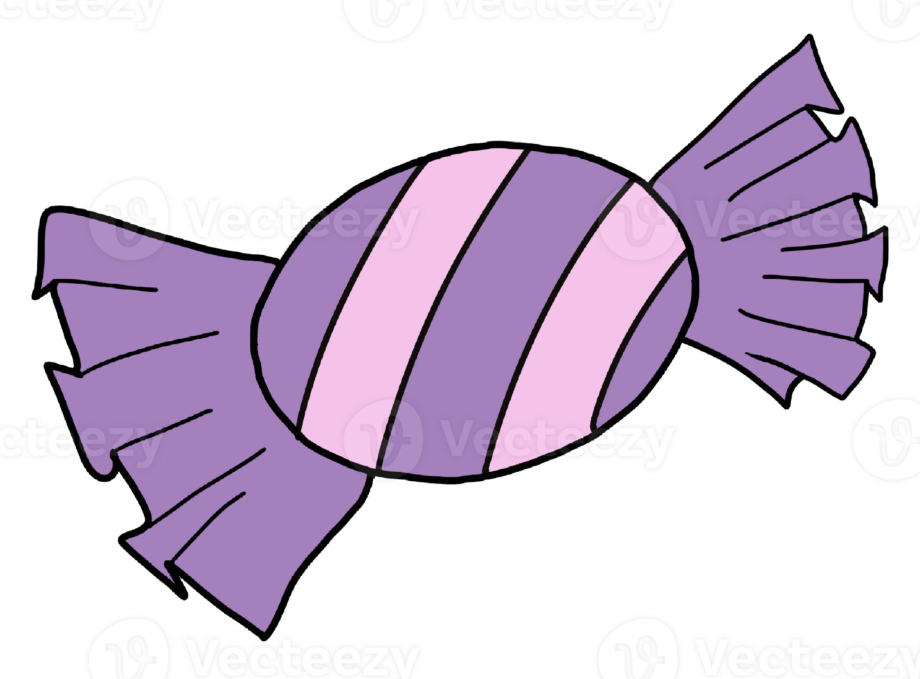 A candy bar with a purple stripe on it png
