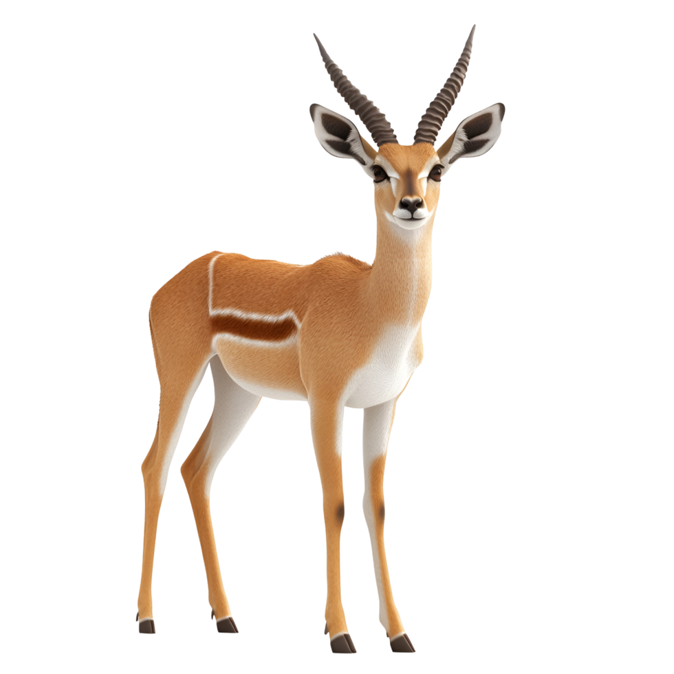 Graceful Antelope Animal Clipart Transparent Background png