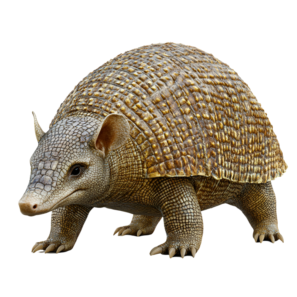 an armadillo on transparent background png