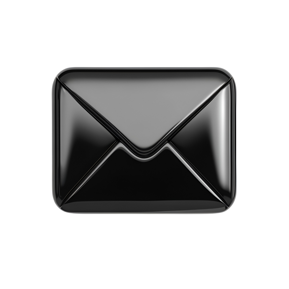 an email envelope icon on a transparent background png