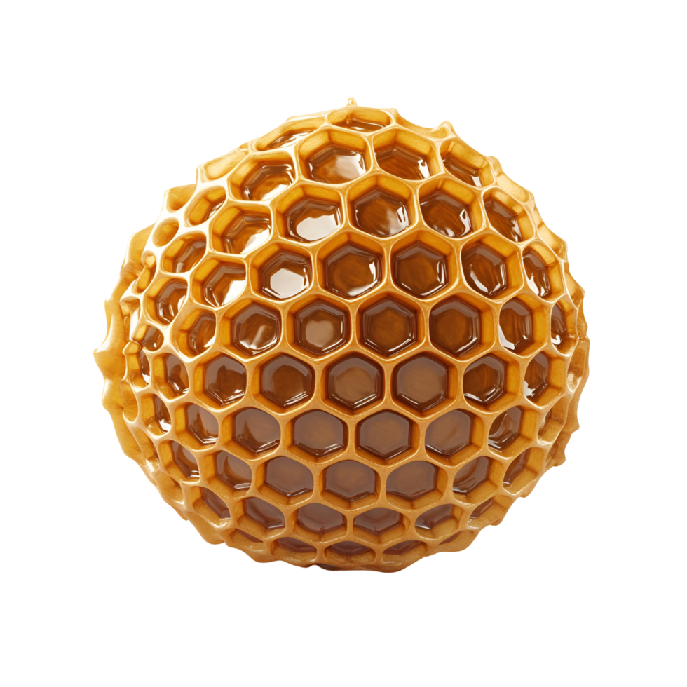 Realistic Honeycomb Hexagon Pattern Transparent Background png