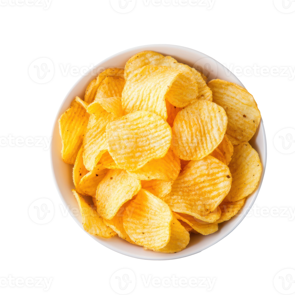 Potato Chips isolate on transparent background png