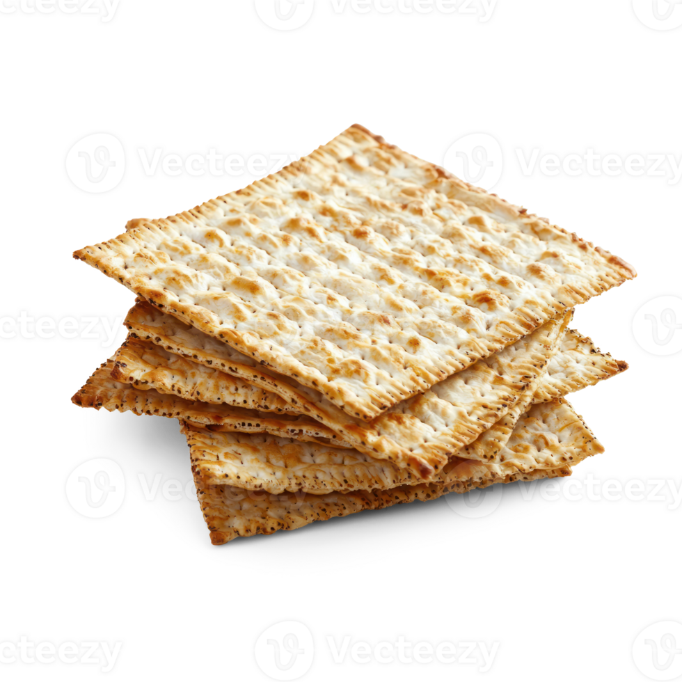 Matzo, Passover food, Jewish holiday isolate on transparent background png