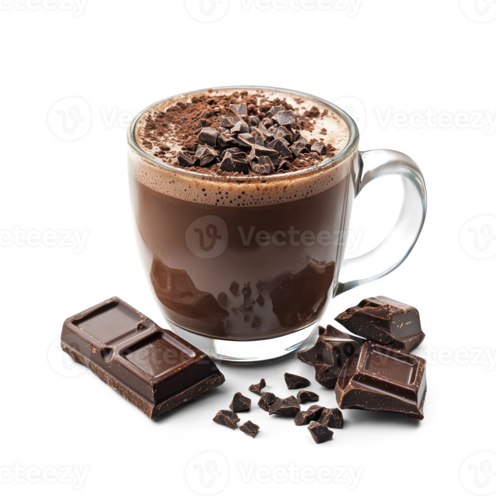 Hot Chocolate isolate on transparent background png