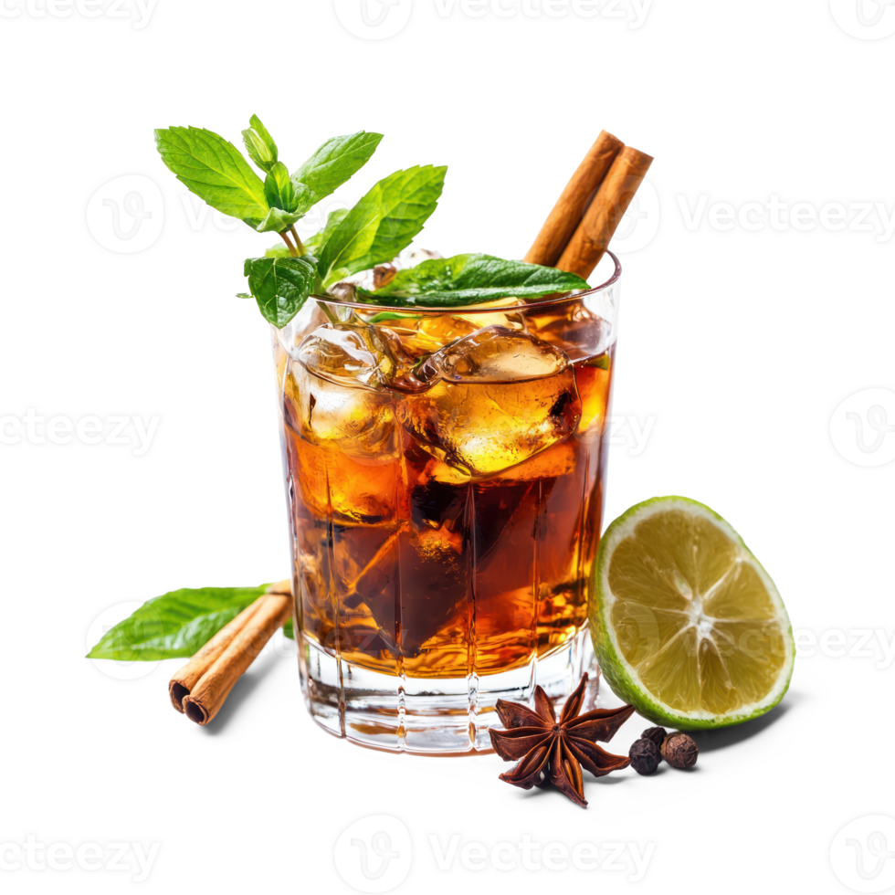 Rum isolate on transparent background png