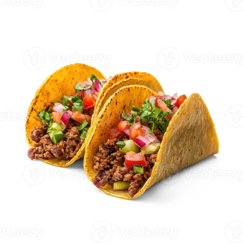 Two Tacos isolate on transparent background png