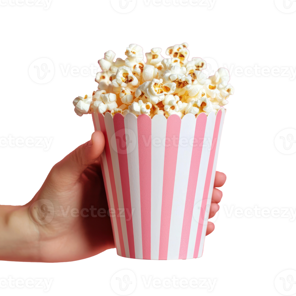 Popcorn isolate on transparent background png