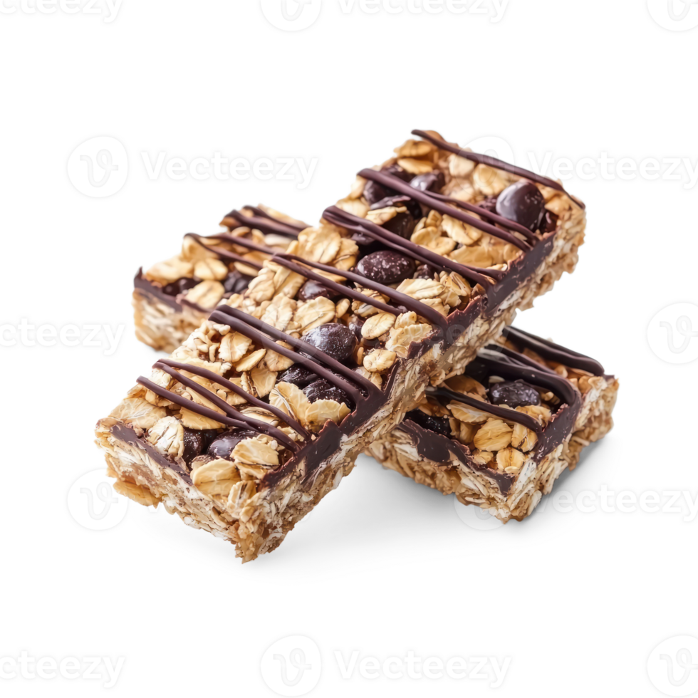 Two Granola Bars isolate on transparent background png