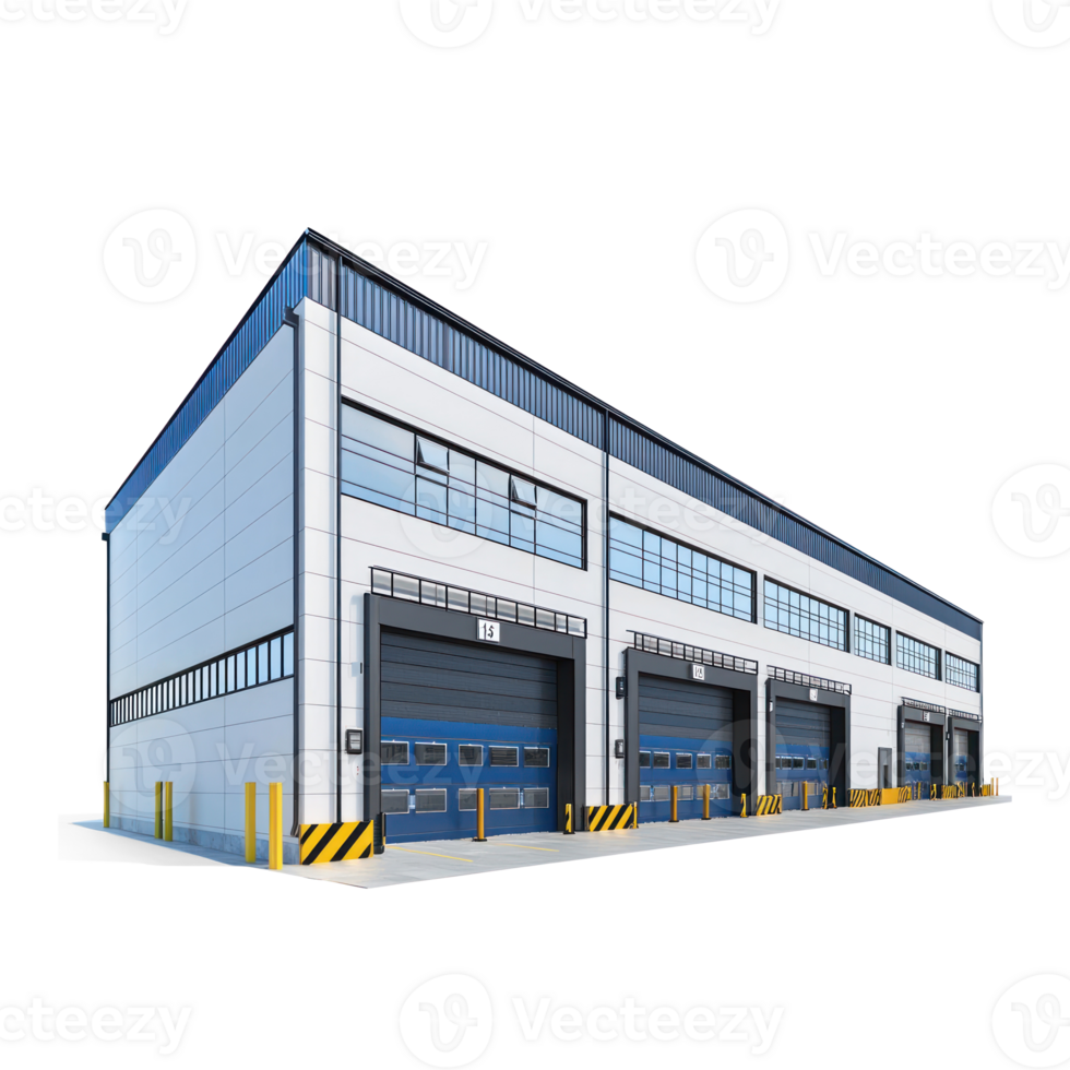 A Warehouse isolate on transparent background png