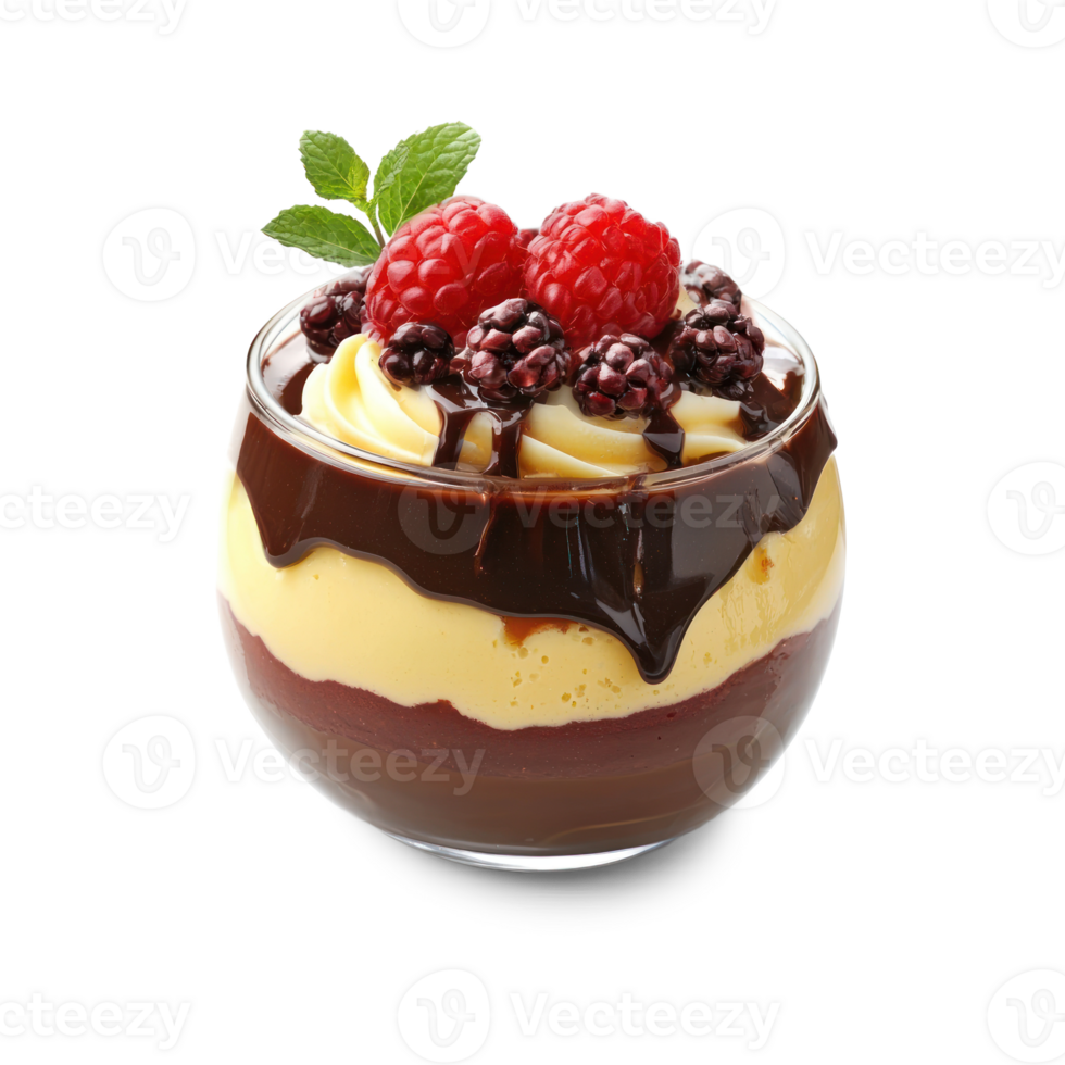Pudding isolate on transparent background png