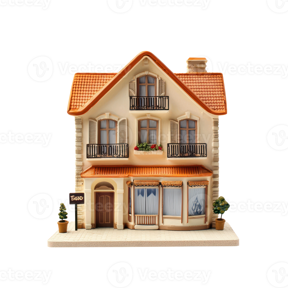 A Hotel isolate on transparent background png