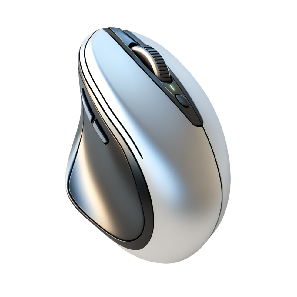 Ergonomic Computer Mouse With Sleek Design On Transparent Background png