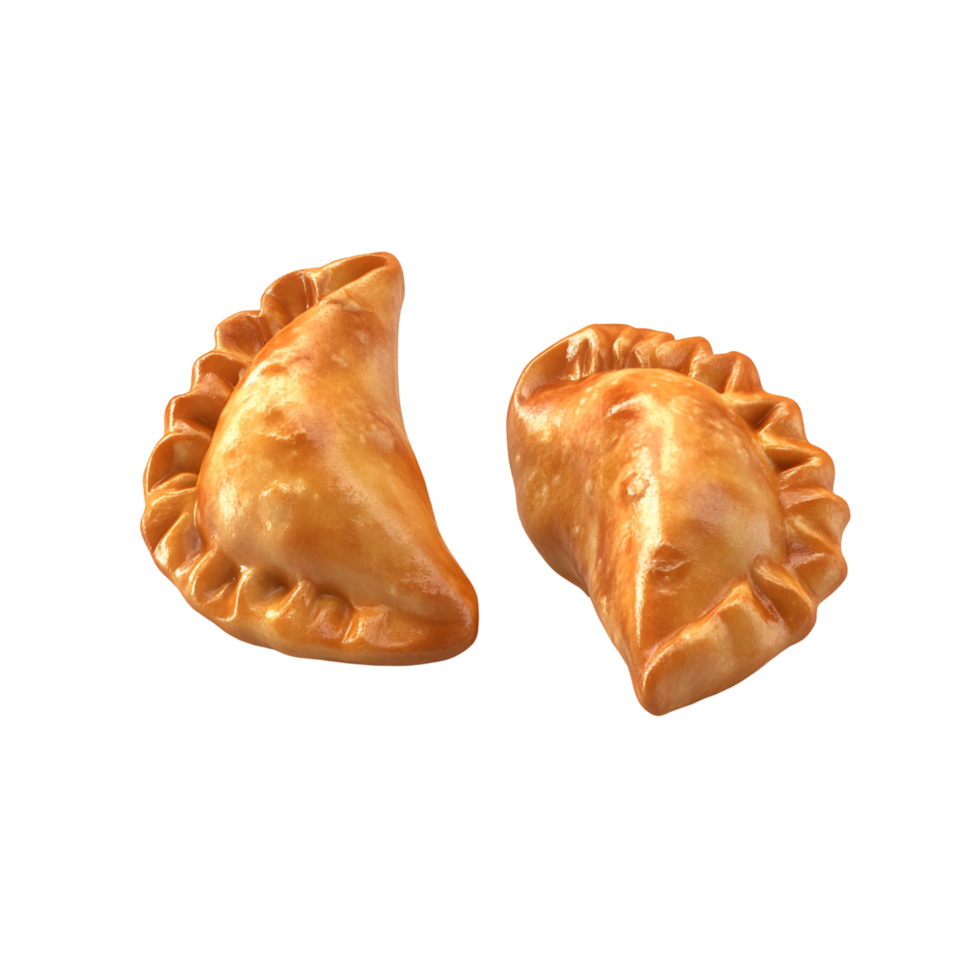 Golden Brown Empanada On Transparent Background png