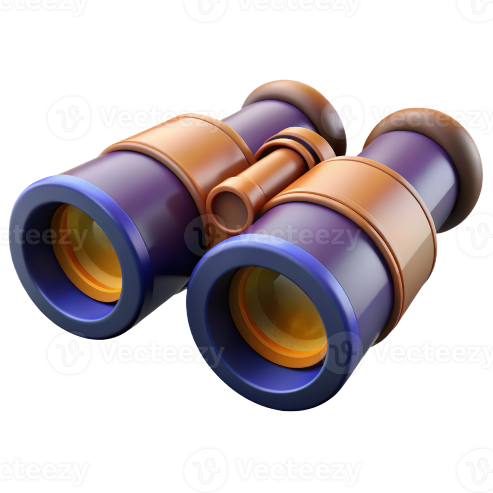 Binoculars 3d render png