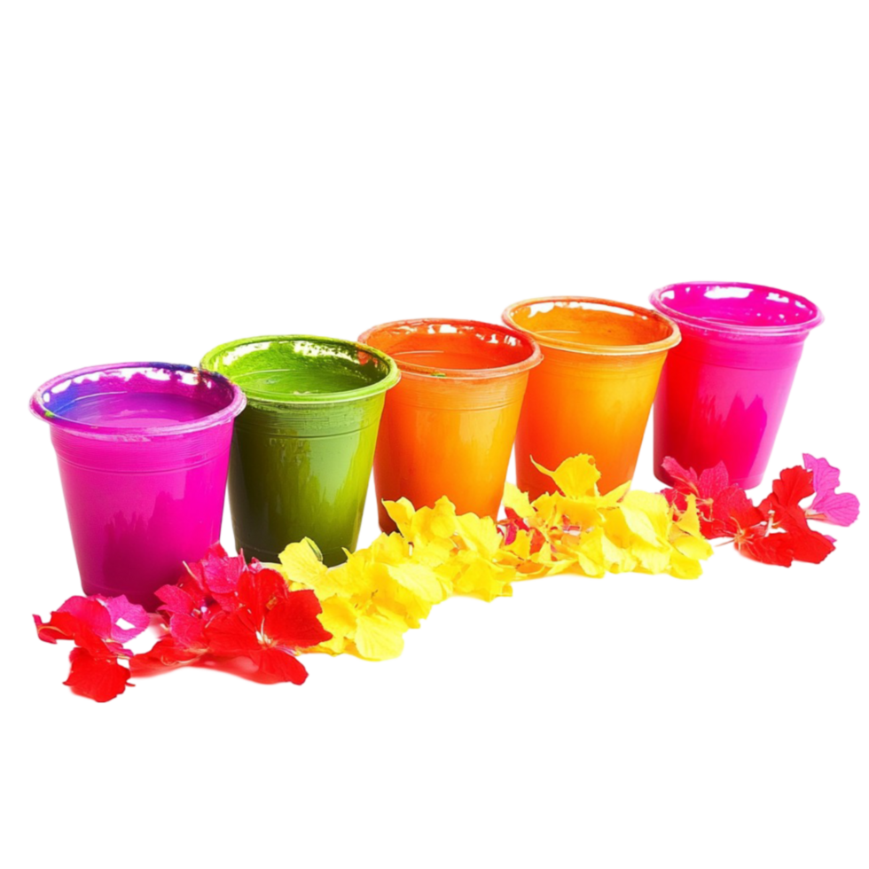 Refreshing Rainbow Slushies A Burst of Summer Flavors transparent background png