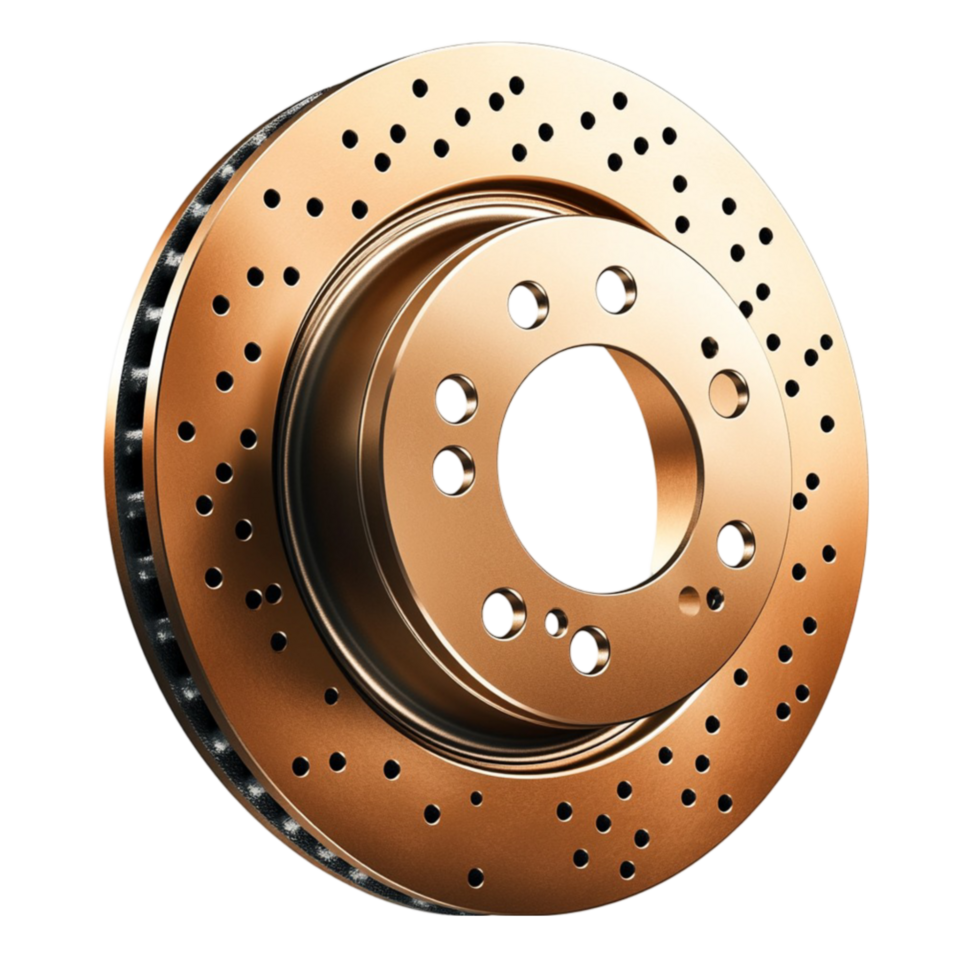 Car brake disk on a transparent background png