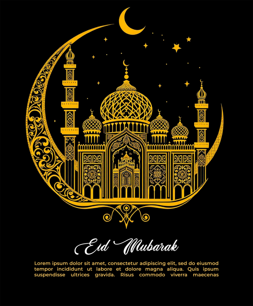 Eid Mubarak decorative lanterns for Eid Ul Fitr Idul Fitri and Eid Al Fitr Mubarek joyful nights psd