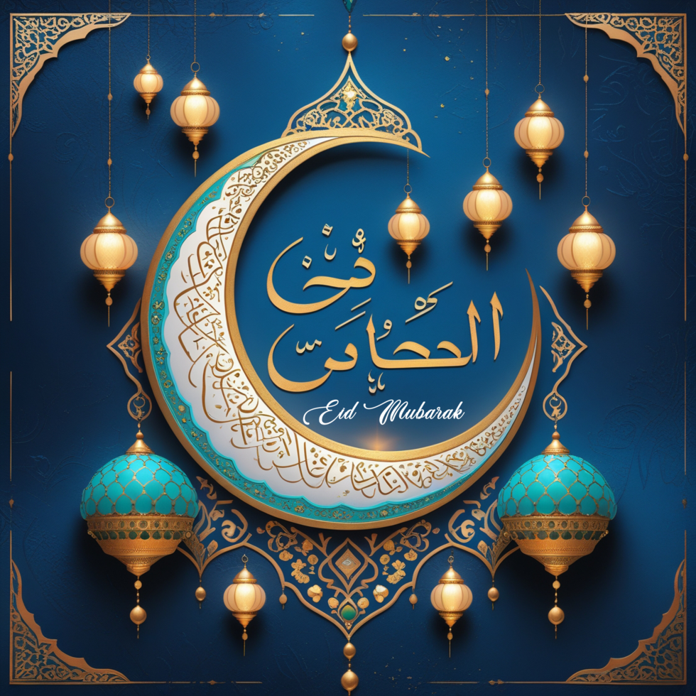Joyful Eid Mubarak festival theme for Eid Ul Fitr Idul Fitri and Eid Al Fitr Mubarek backgrounds psd
