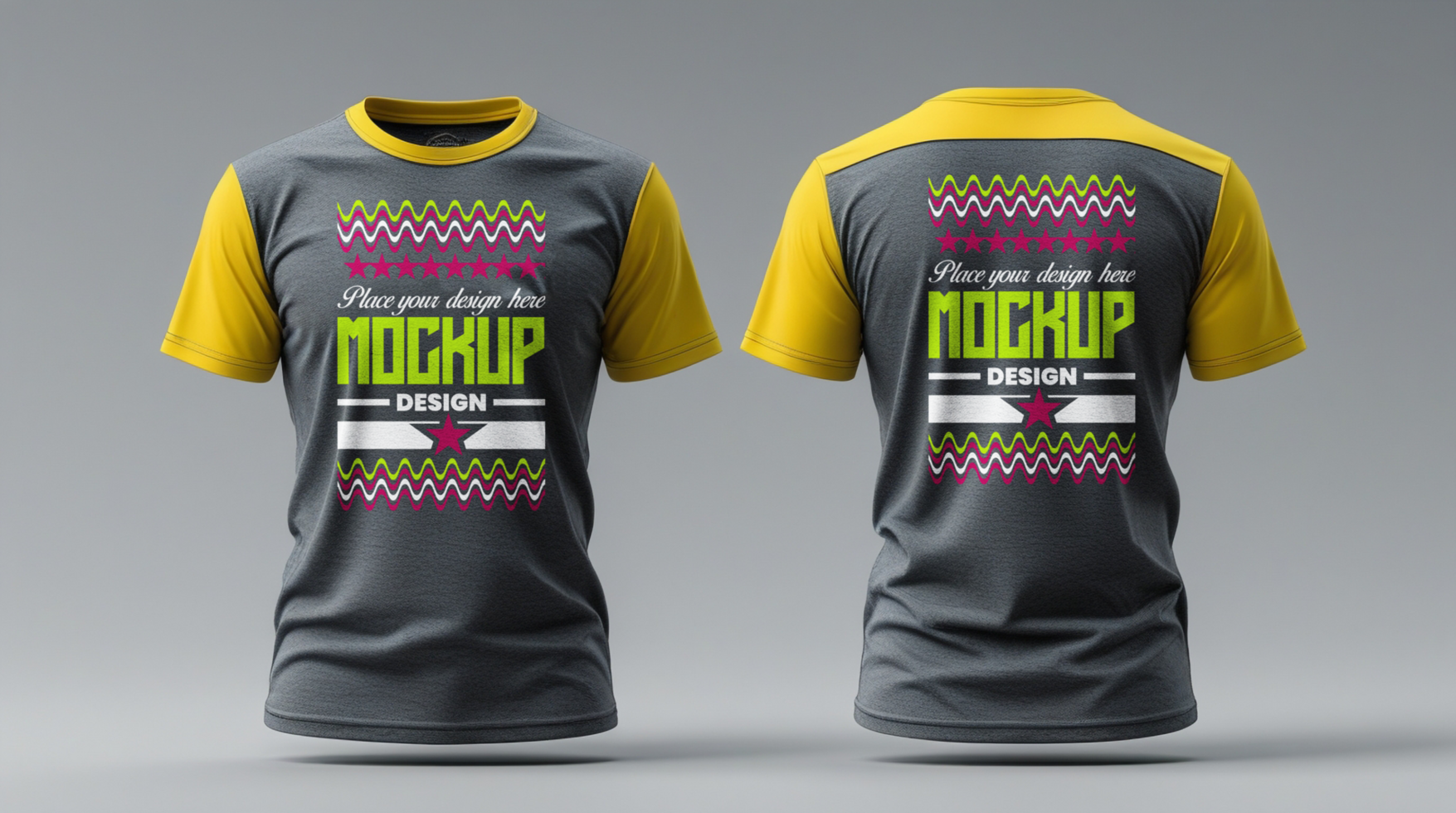 High quality t shirt mockup with a realistic design perfect for showcasing apparel mockup projects psd