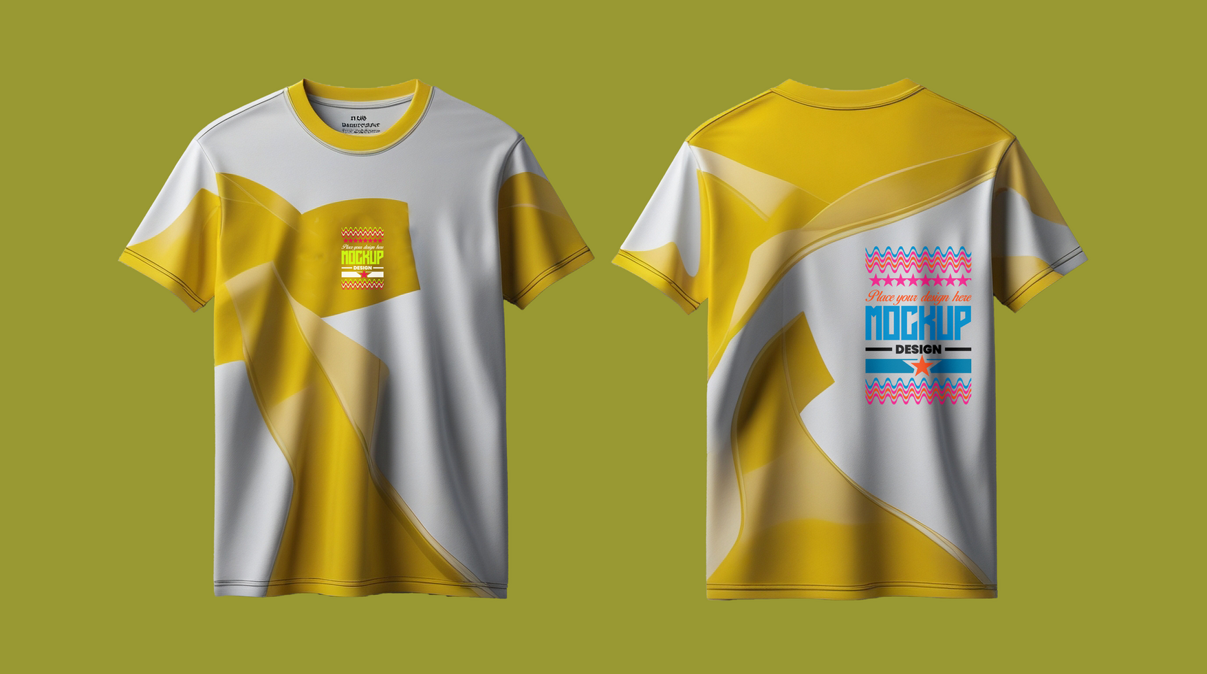 Professional t shirt mockup for apparel presentation with high quality blank tshirt template psd