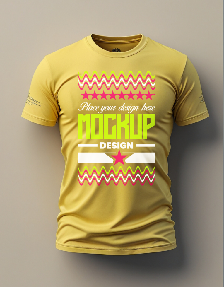 Blank t shirt mockup for professional apparel presentation and fashion template branding psd