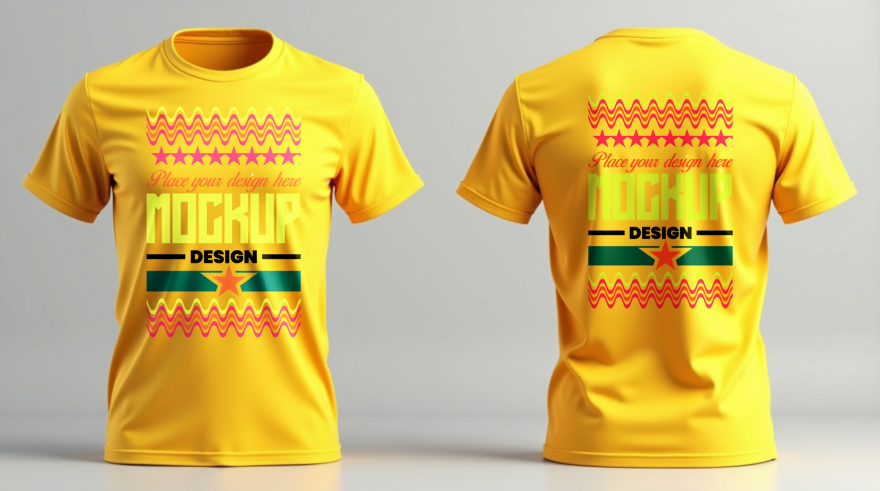 Fashionable t shirt mockup template for stylish fashion template and apparel mockup projects psd